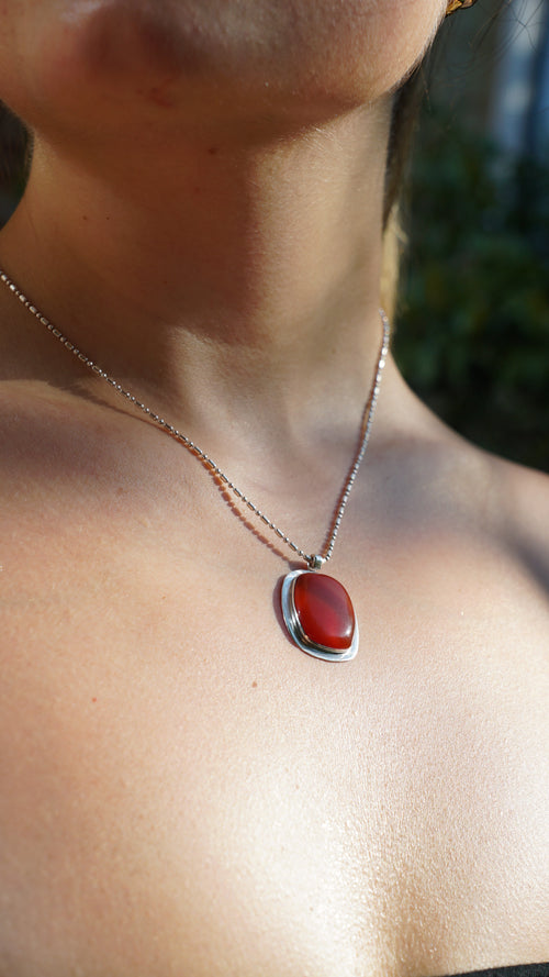 Carnelian Agate Pendent