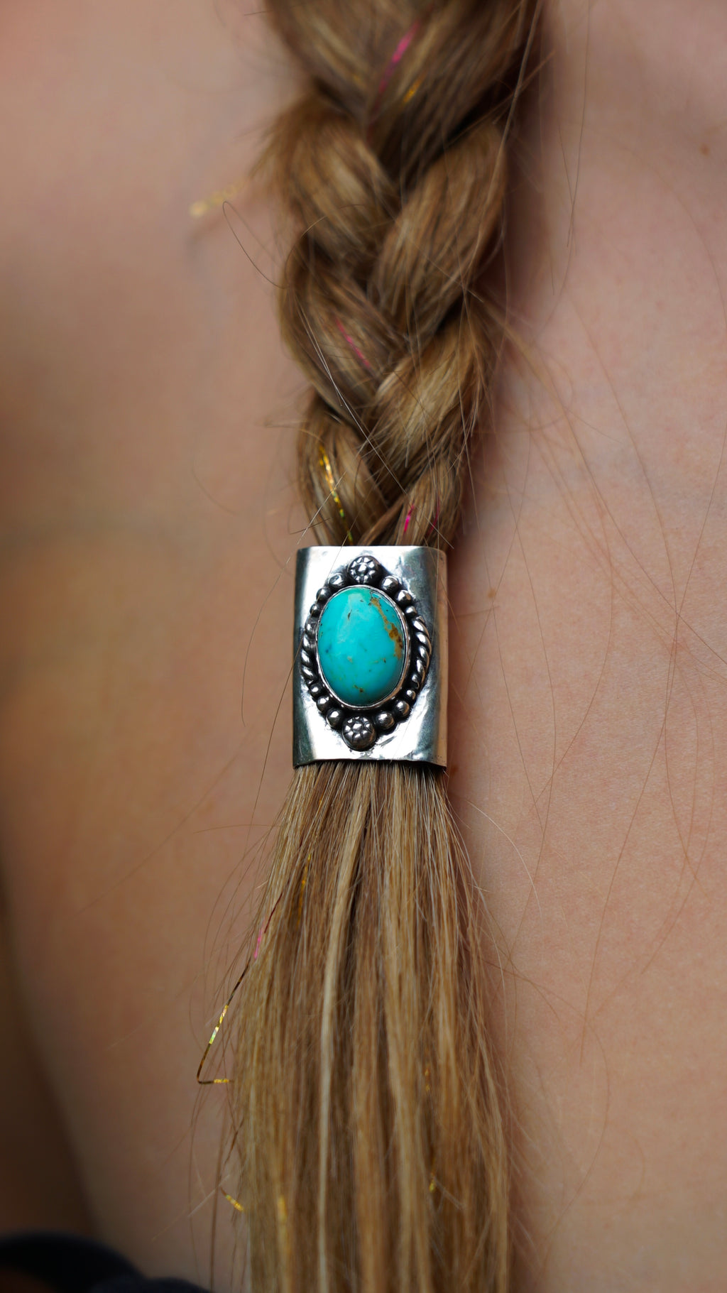 turquoise hair cuff
