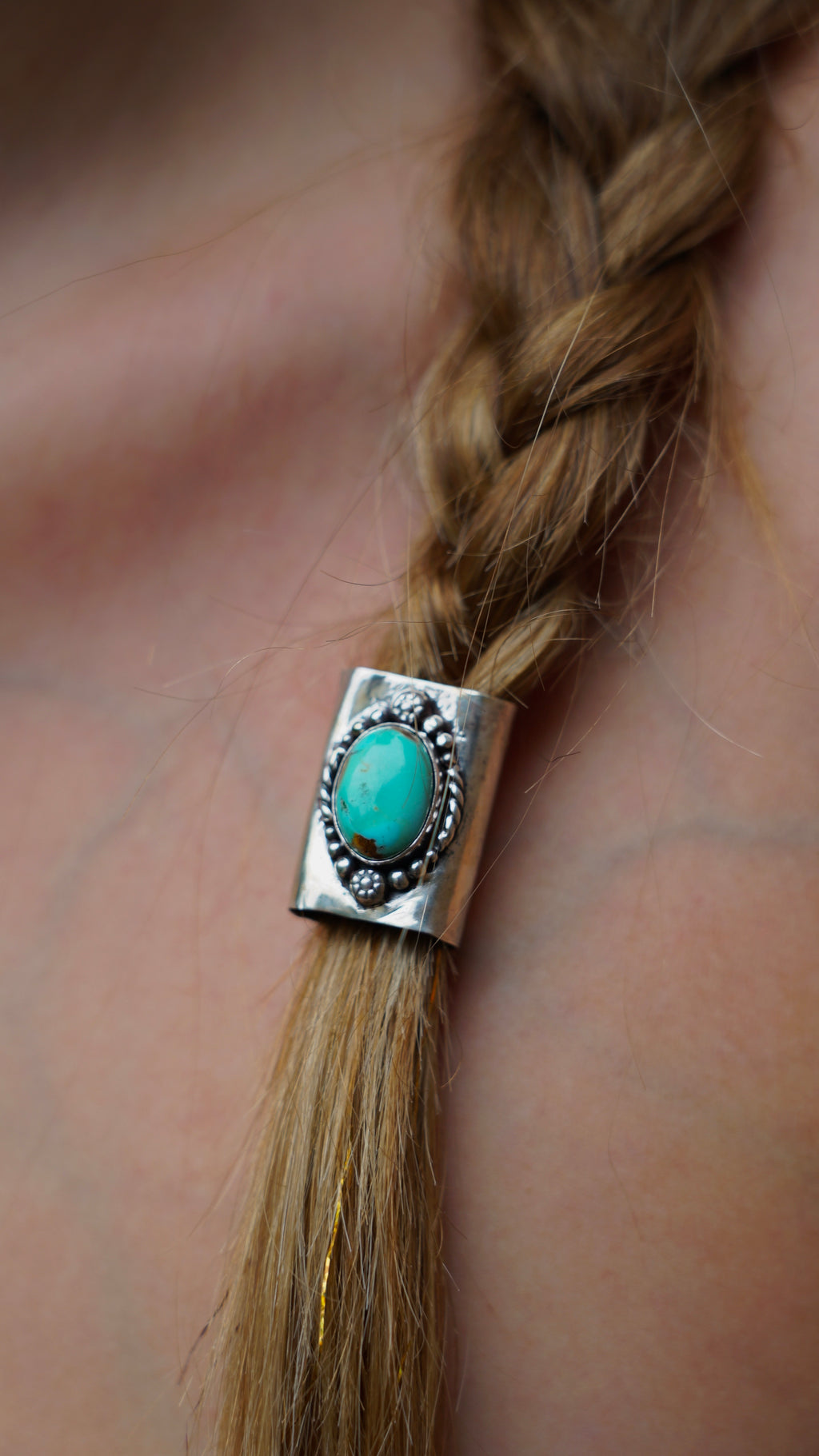 turquoise hair cuff