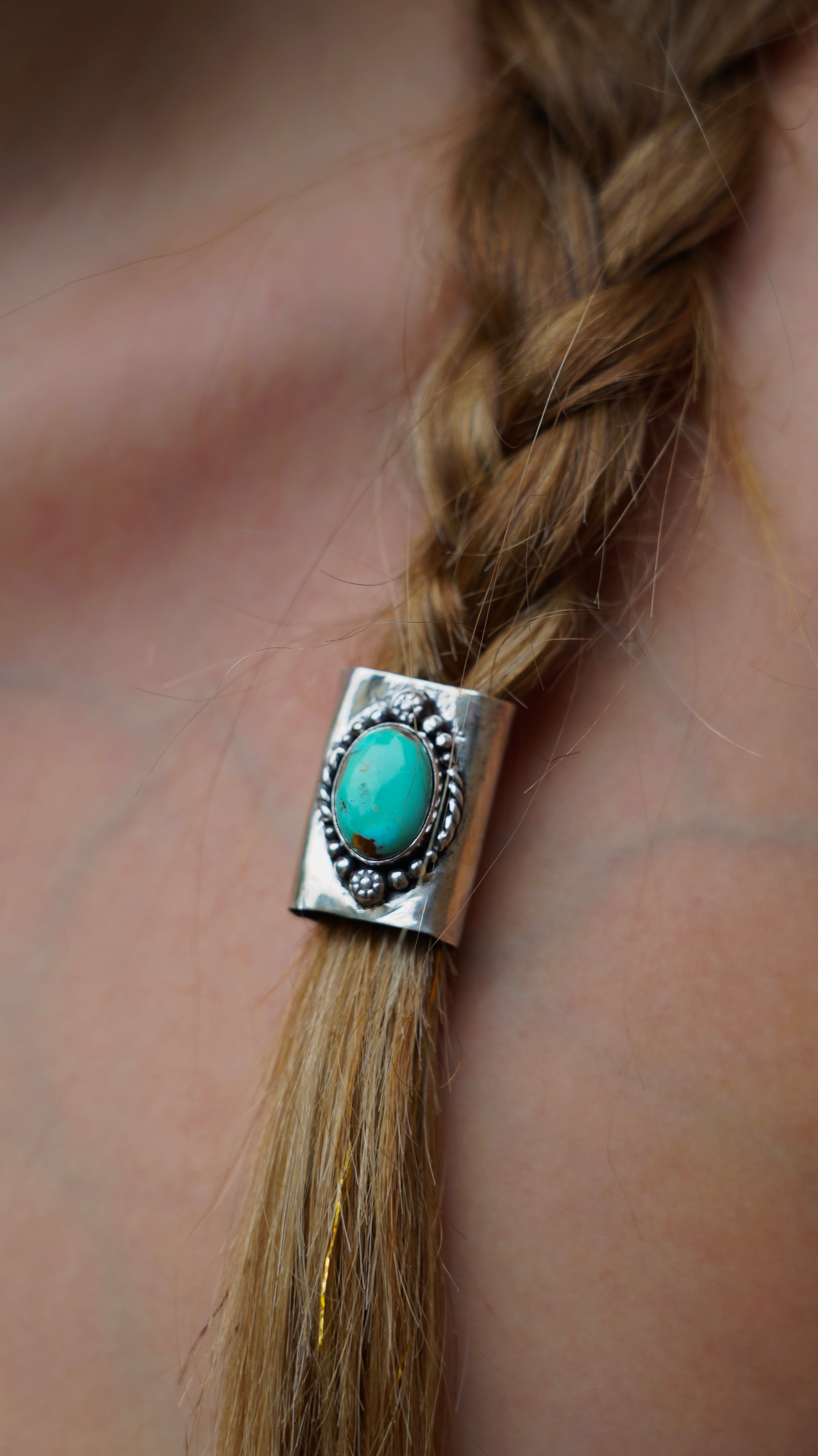 turquoise hair cuff