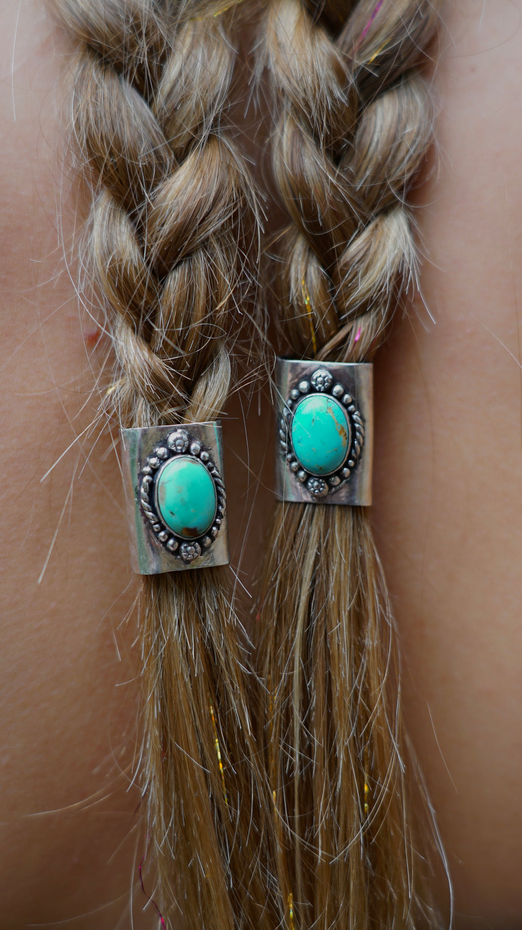 turquoise hair cuff