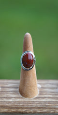 Carnelian agate ring