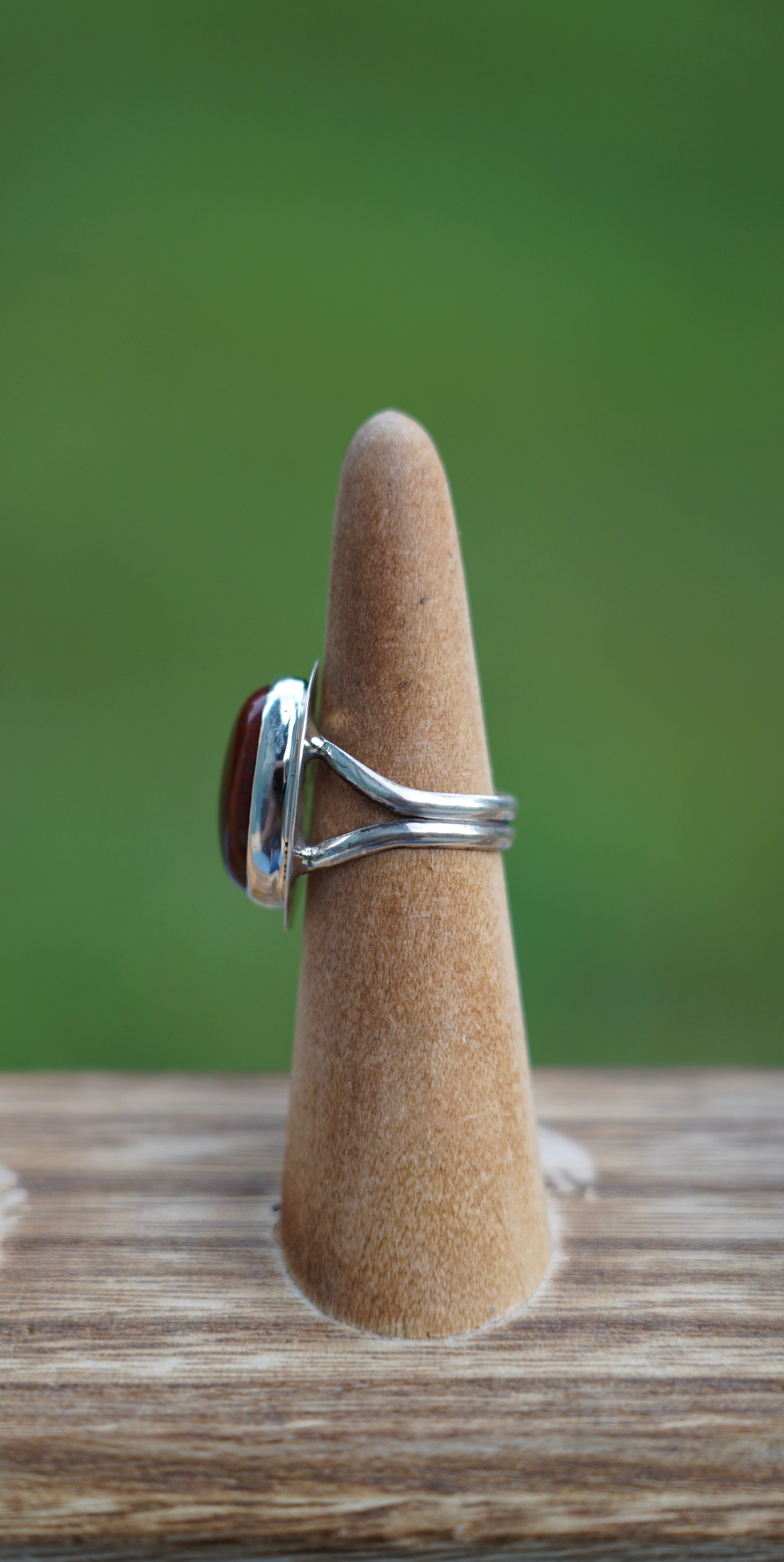 Carnelian agate ring