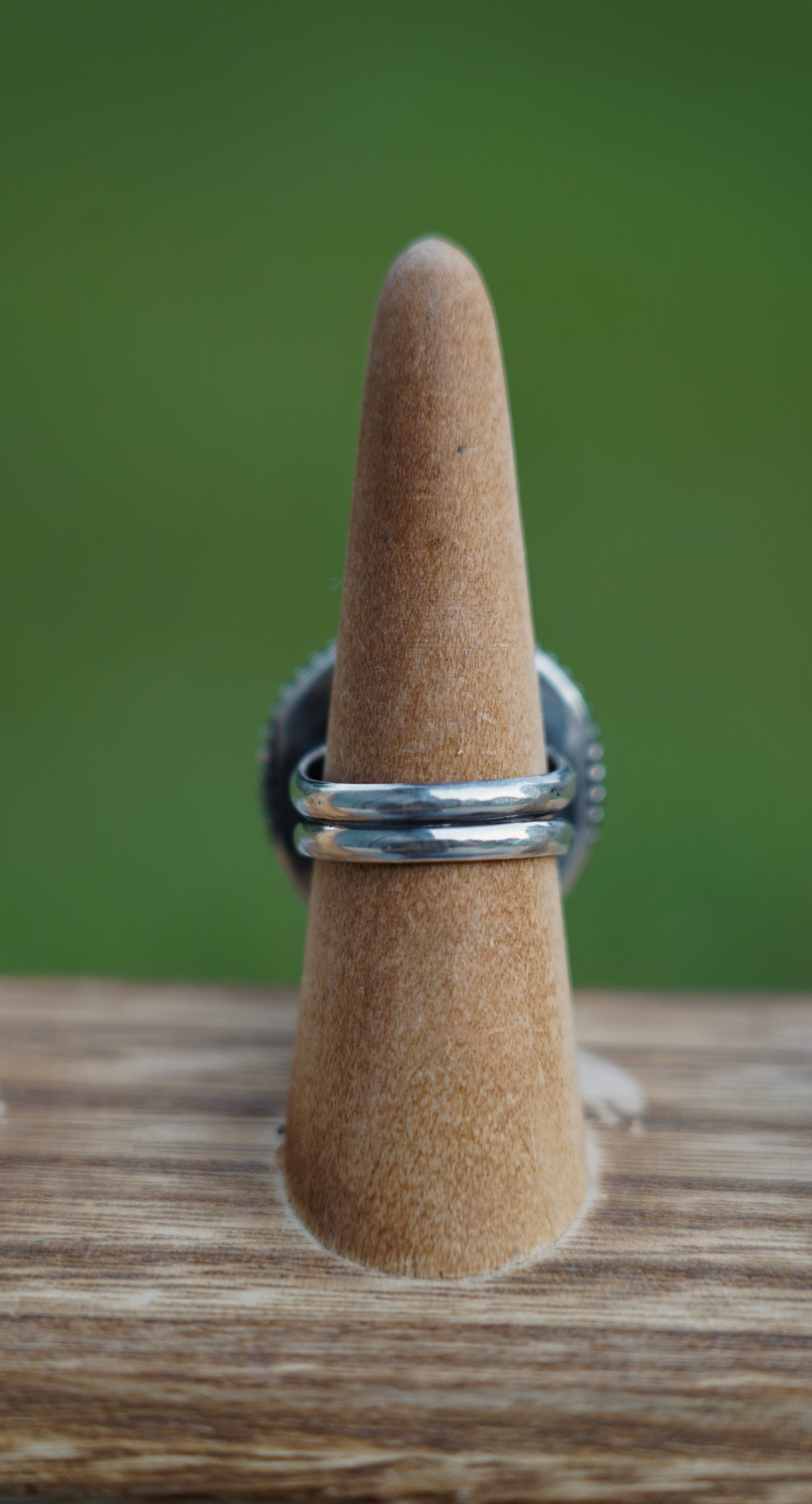Turquoise circle ring