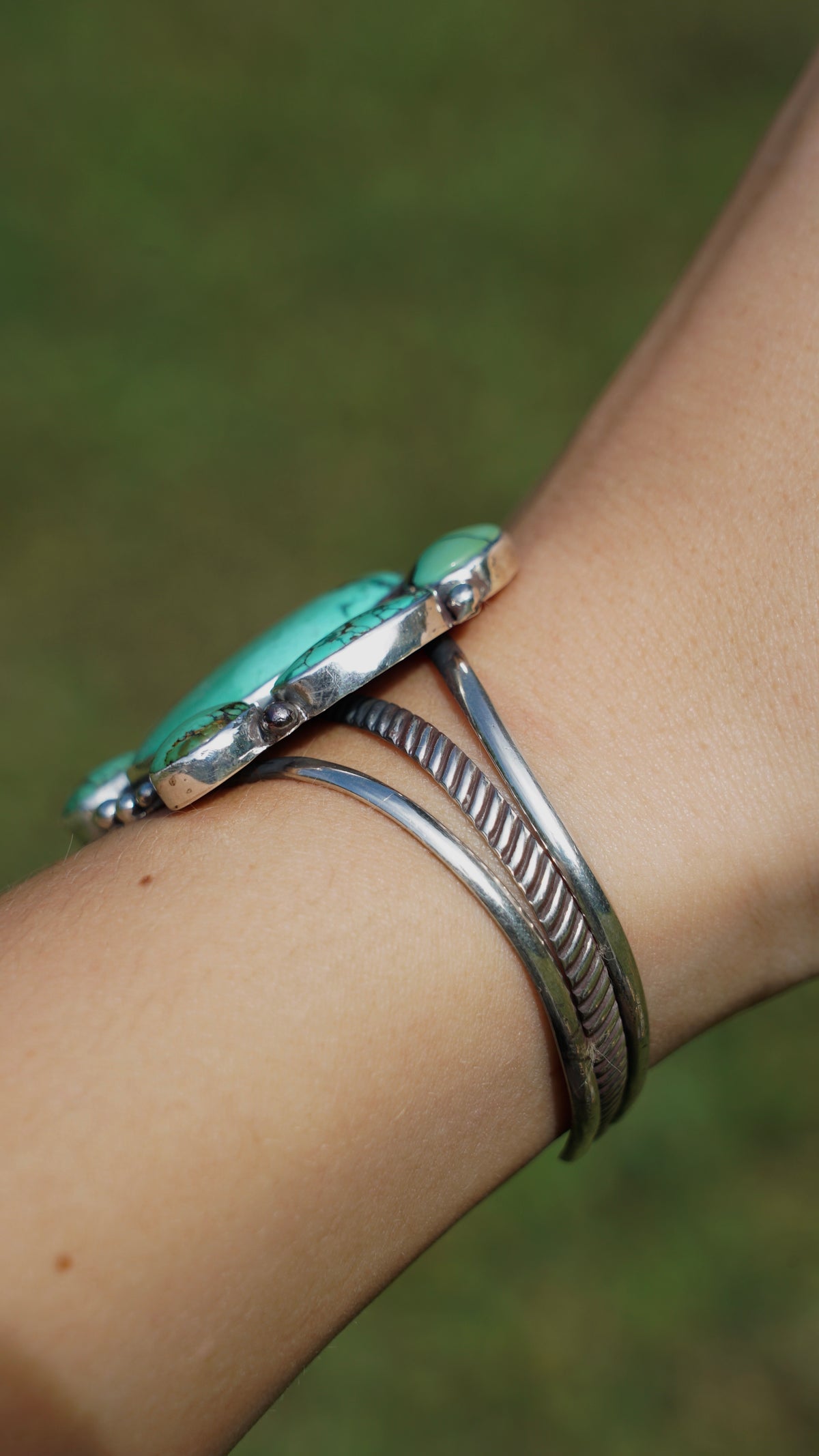 Turquoise statuent cuff