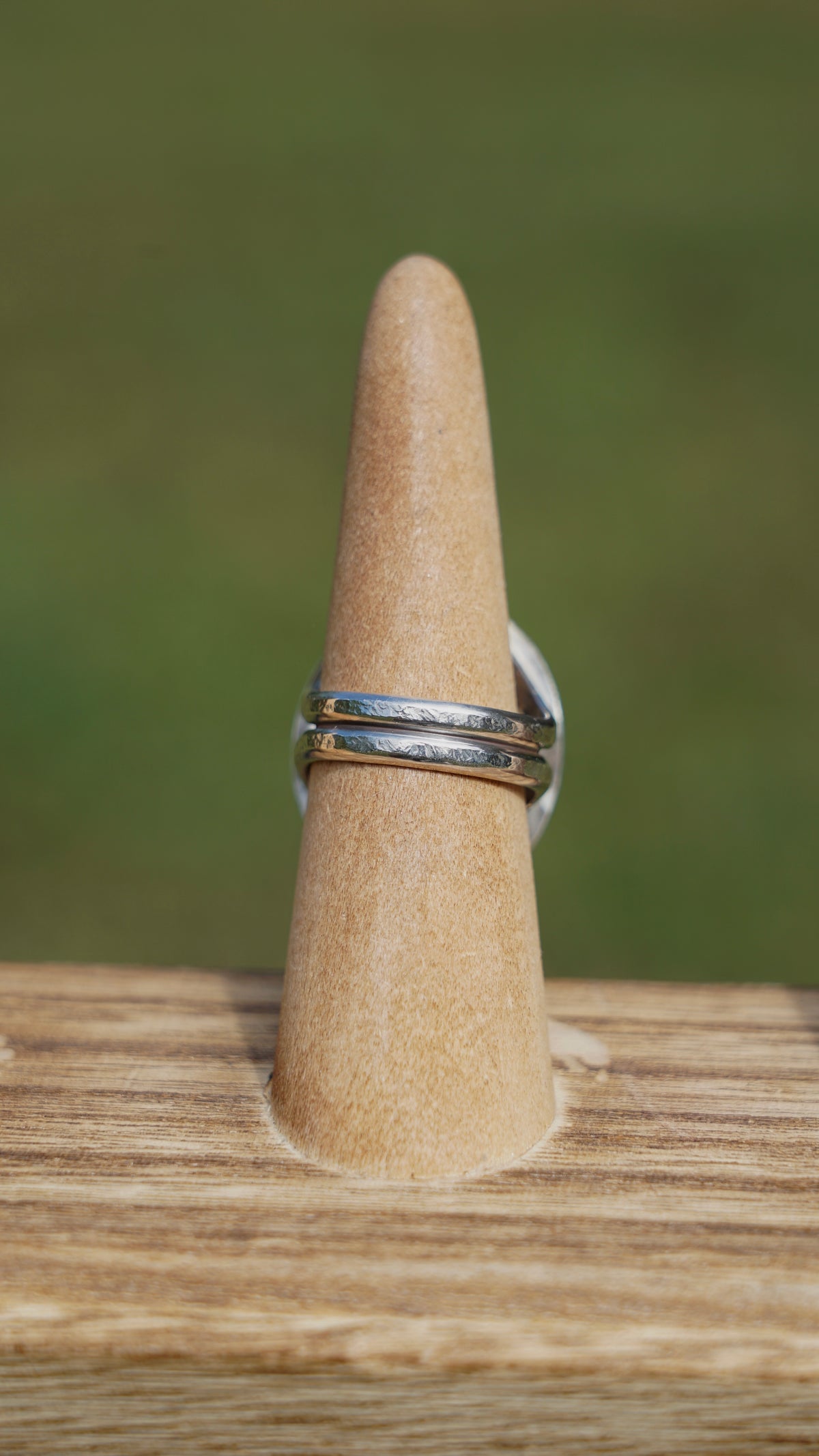 round beaded turquoise ring