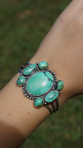Turquoise statuent cuff