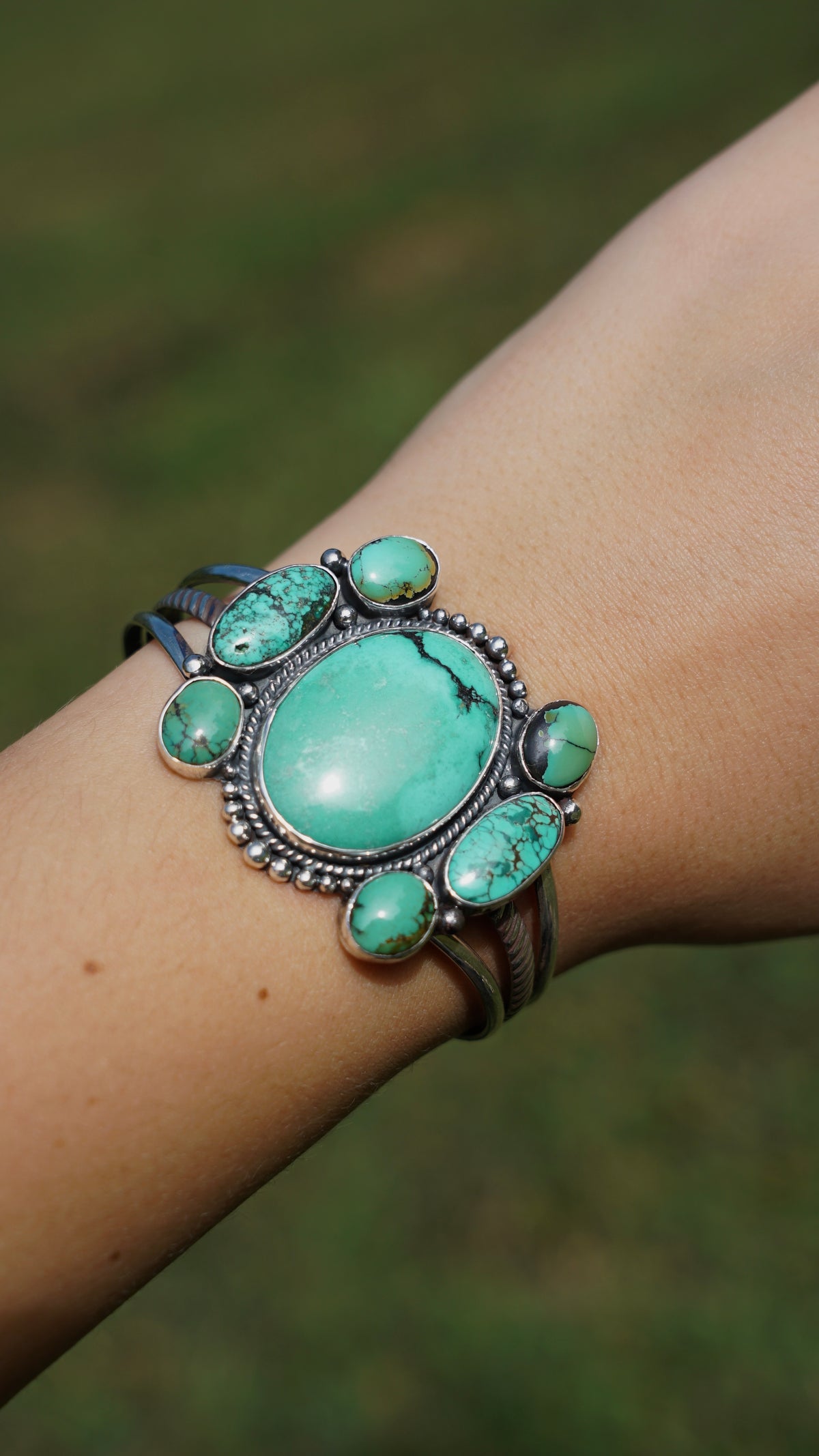 Turquoise statuent cuff